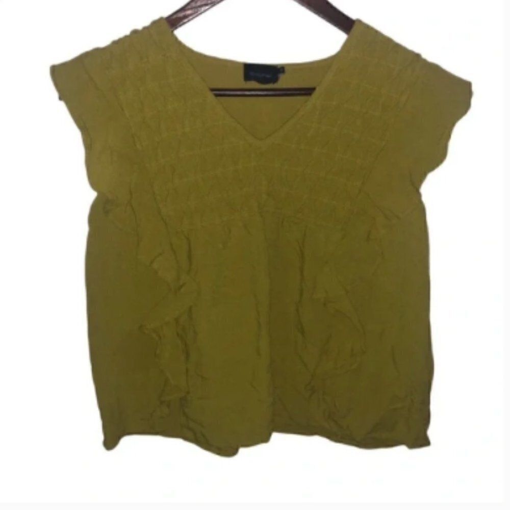 Cliché Chartreuse Short Sleeve Top